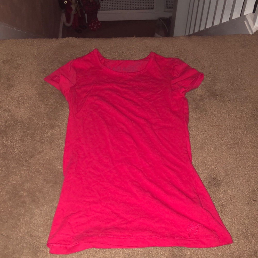 Garage Y2K era bright pink tee
